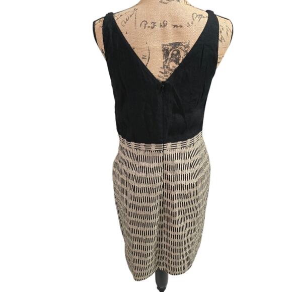 Loft Black and Beige Women's Academia Sheath Dress Size 4 - Picture 5 of 10